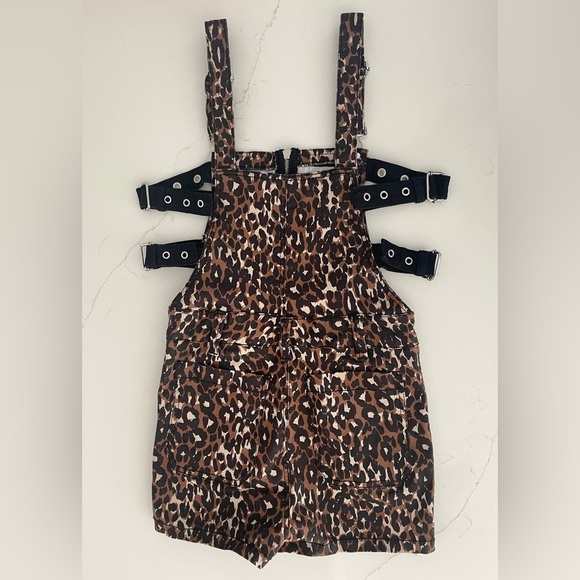 Tripp NYC ‘Daang Goodman’⛓️☠️ Animal Print Side Strappy Harness Overalls⛓️☠️ - Picture 6 of 13